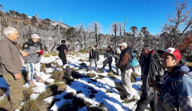 gente en la nieve