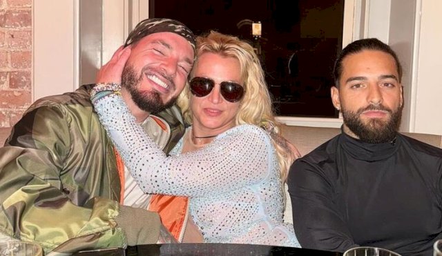 Britney Spears, Maluma y J Balvin juntos