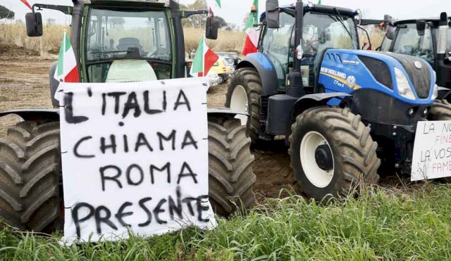 Agricultores italianos preparan sus protestas en Roma