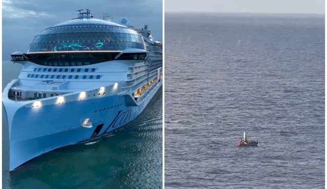 Un crucero rescató a 14 personas que estaban a la deriva en el mar
